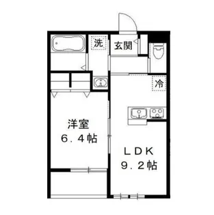サニーハイツ オリーブの森【1階】の間取り