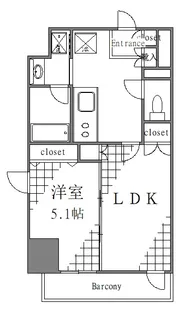 東京都台東区千束1【マンション】の間取り