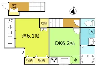 トレゾール北小金【2階】の間取り