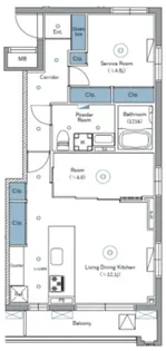SYFORME NEXT IKEBUKURO WEST【4階】の間取り