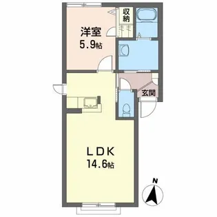 シャーメゾン・アップル・シード【2階】の間取り