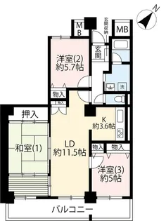 UR晴海アイランドトリトンスクエアビュープラザ【22階】の間取り