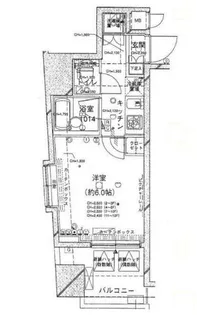 パレステュディオ立教通り【11階】の間取り