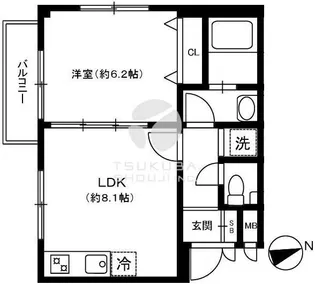 グリーンコート高円寺【2階】の間取り
