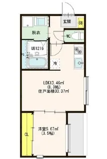 HT開平町【3階】の間取り