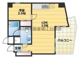ウェーブ・イン中津【5階】の間取り