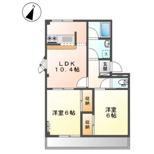 ミートファイン A【2階】の間取り