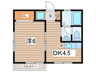ハイムグリ-ンヴィレッジ【1階】の間取り