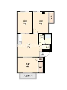 ドミール港洋【2階】の間取り