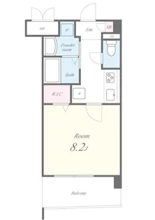 コンドミニオ けやき【4階】の間取り