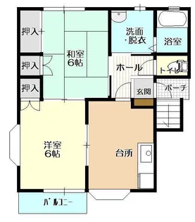 天沼ハイツ【1階】の間取り