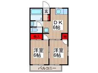 ドミール加藤B【2階】の間取り
