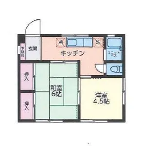 ハイム松岡【1階】の間取り