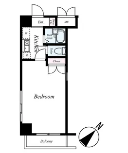 ヴェルステージ茅場町【2階】の間取り