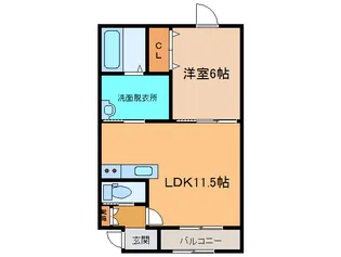 ドルチェI【1階】の間取り