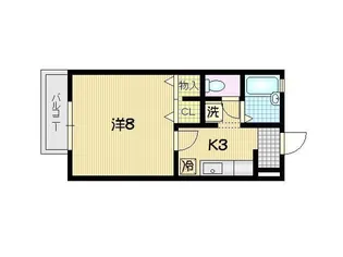 サンハイツ西仙北A棟【2階】の間取り