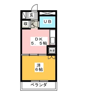 ラポール横割【4階】の間取り
