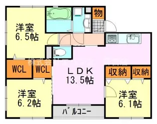 グレイス若草【1階】の間取り