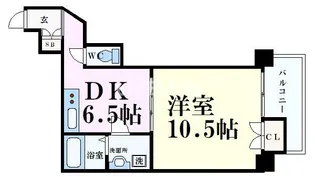 プラタラク【6階】の間取り