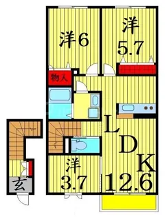 リバーコート八広の間取り
