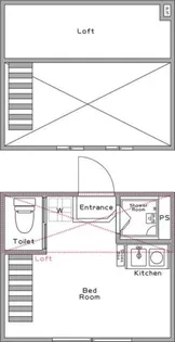 ハーモニーテラス巣鴨【1階】の間取り