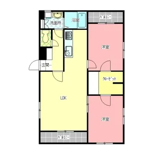 ツインステージB【3階】の間取り