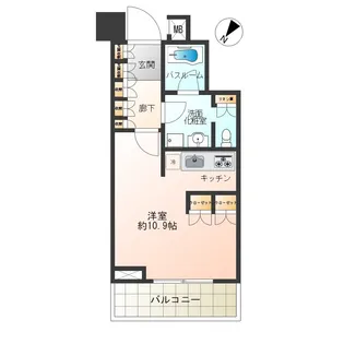 中目黒アトラスタワー【6階】の間取り