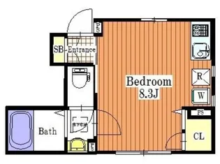 アセーボ門前仲町【1階】の間取り