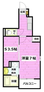 ヴィラ 池之内【1階】の間取り