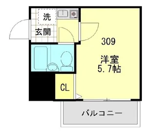 ナインアーバン横濱駅東館【3階】の間取り