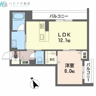 ノブレス河東【3階】の間取り