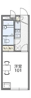 レオパレスラパン【1階】の間取り