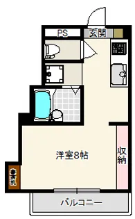 ベルビー緑【1階】の間取り
