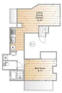 エスタシオンナカノ【5階】の間取り