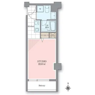 ホテル&レジデンス六本木【11階】の間取り