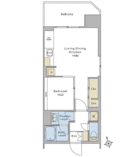 Brillia ist 浅草橋【11階】の間取り