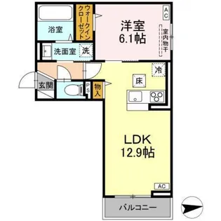 RESUA向中野D棟【2階】の間取り