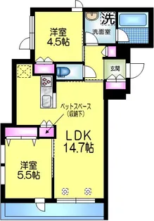テラスニシキ【2階】の間取り