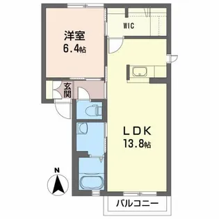 ツインフォール【1階】の間取り