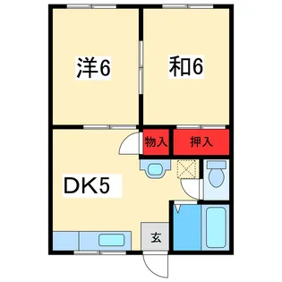 ケイスタハイツB【2階】の間取り