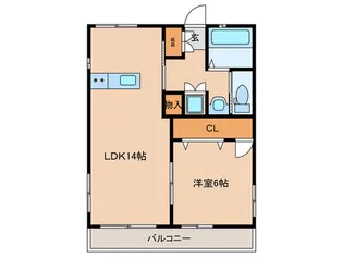 ジュエル原【2階】の間取り