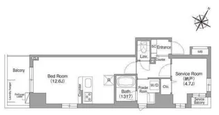 コンフォリア・リヴ関内【2階】の間取り