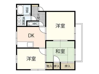 サンフラワーイイダ【1階】の間取り