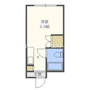 パシフィック新今宮【5階】の間取り