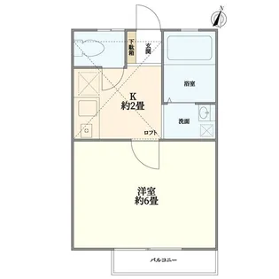 和泉フラット【1階】の間取り