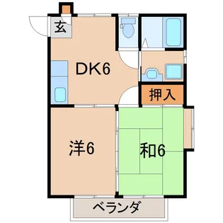 チェリーハウス【2階】の間取り
