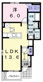 グランプラスC【1階】の間取り