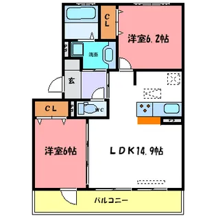 ステラコートIII【1階】の間取り
