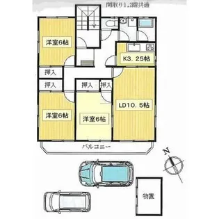 SAKAIDEはちまんマンション【1階】の間取り