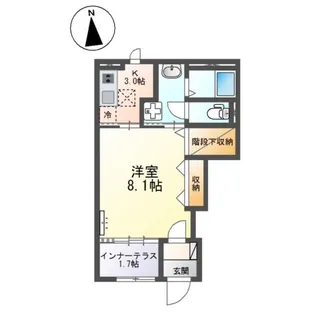 (仮称)スターテラスII南田町【1階】の間取り